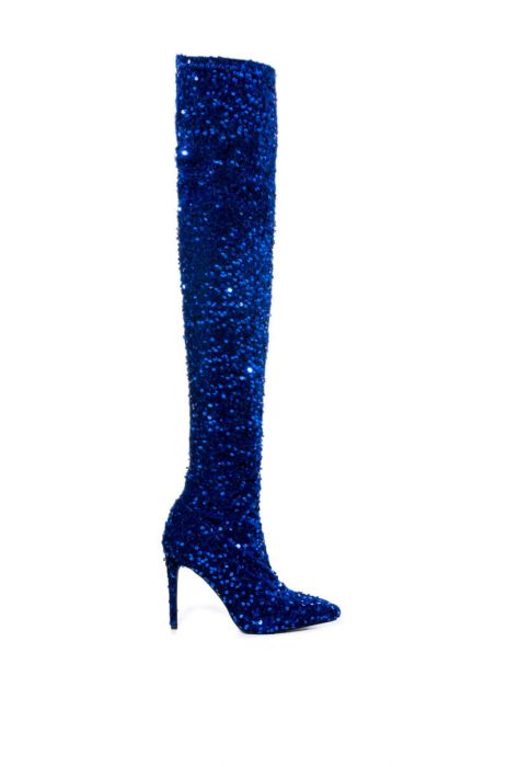 Sparkly hot sale blue boots